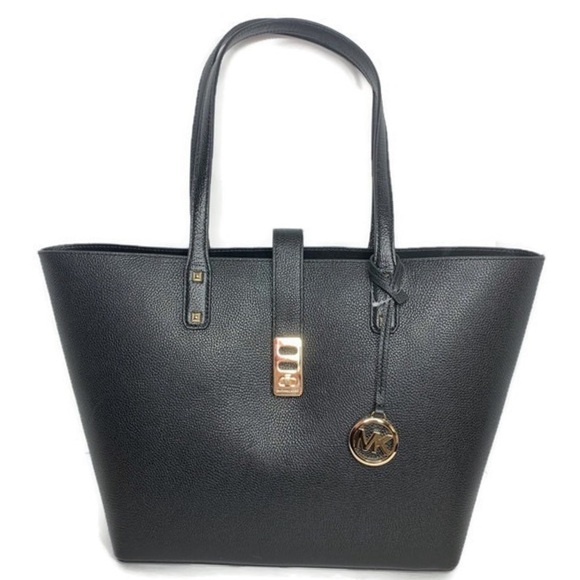 Michael Kors Black Leather Bag & Wallet Set Karson - Picture 5 of 6